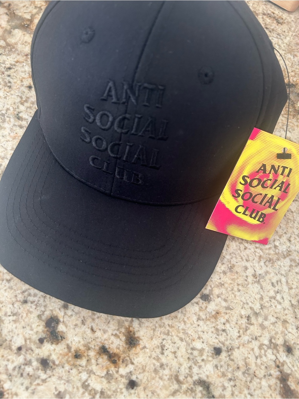 Anti Social Social Club Matte Black Embroidered Logo Hat